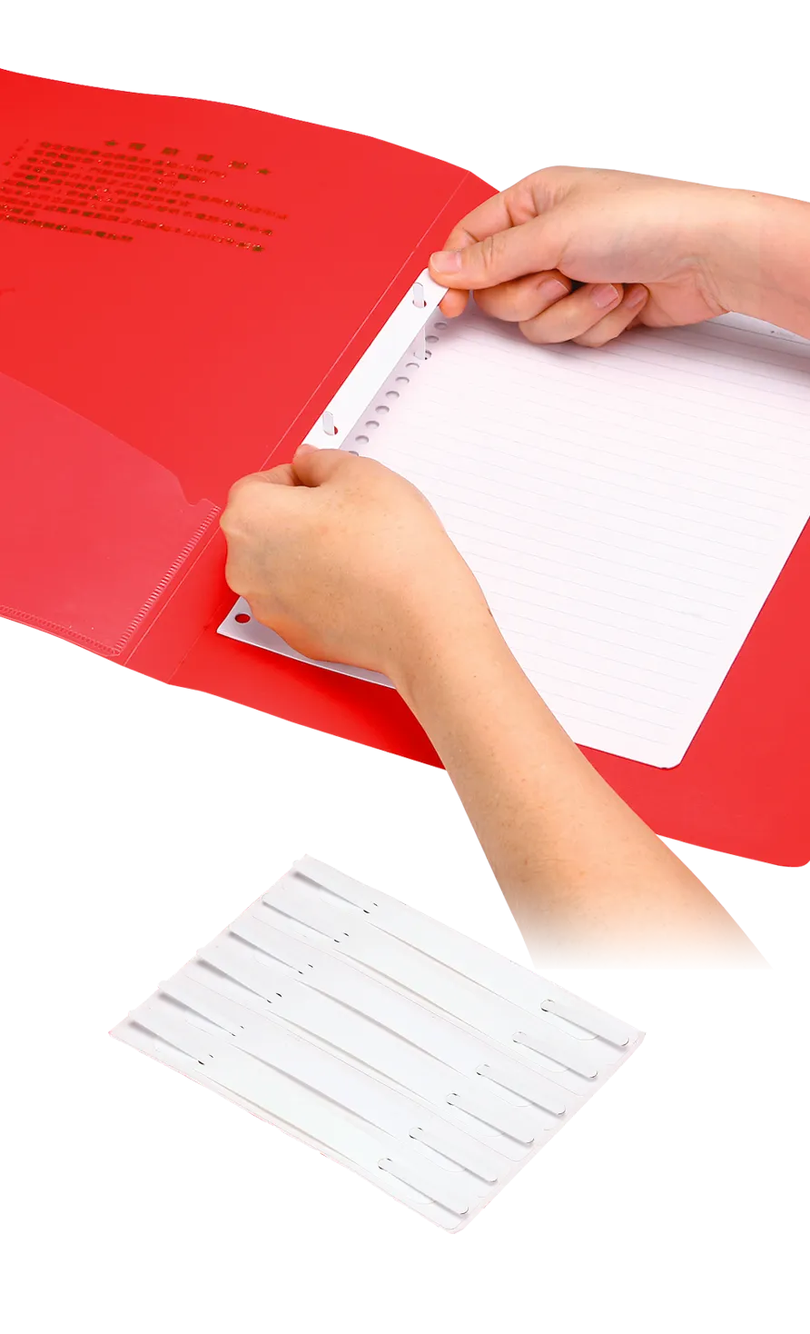 Self-adhesive File Fastener